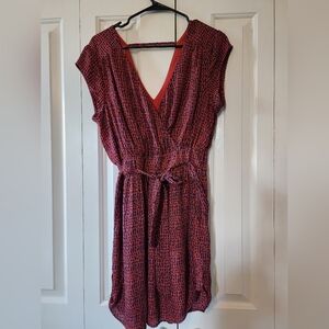 Islander Red and Black Mini Dress